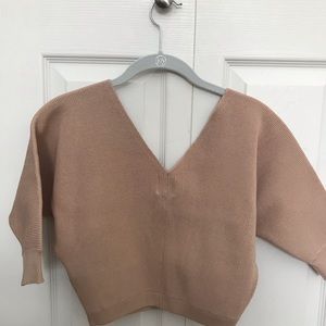 Light Pink Cropped Sweater